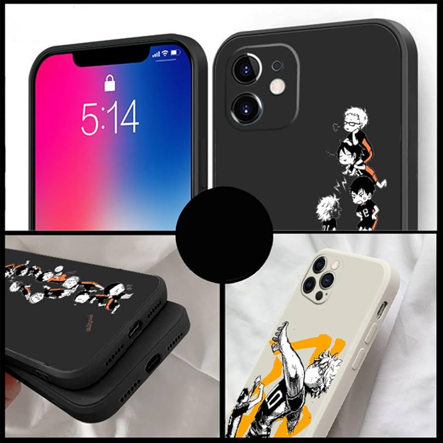 iPhone シルバー&ハイキュースマホケース付き Amazon.co.jp: ハイキュー スマホ ケース iphone 8/7 plus